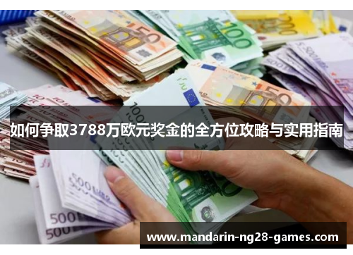 如何争取3788万欧元奖金的全方位攻略与实用指南