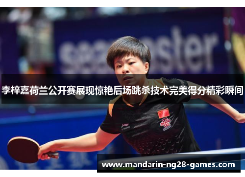 李梓嘉荷兰公开赛展现惊艳后场跳杀技术完美得分精彩瞬间